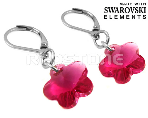 Náušnice Swarovski Elements RED8078